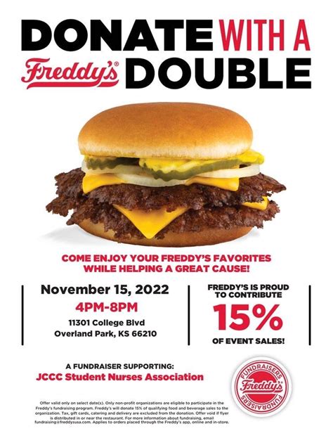 Freddy's Fundraiser: Help Support a Great Cause!